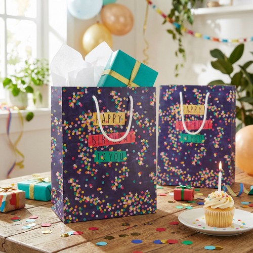 Sacchetto regalo compleanno - sacchetto,